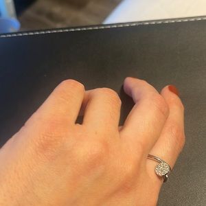 Silver color , cartier style ring size 8